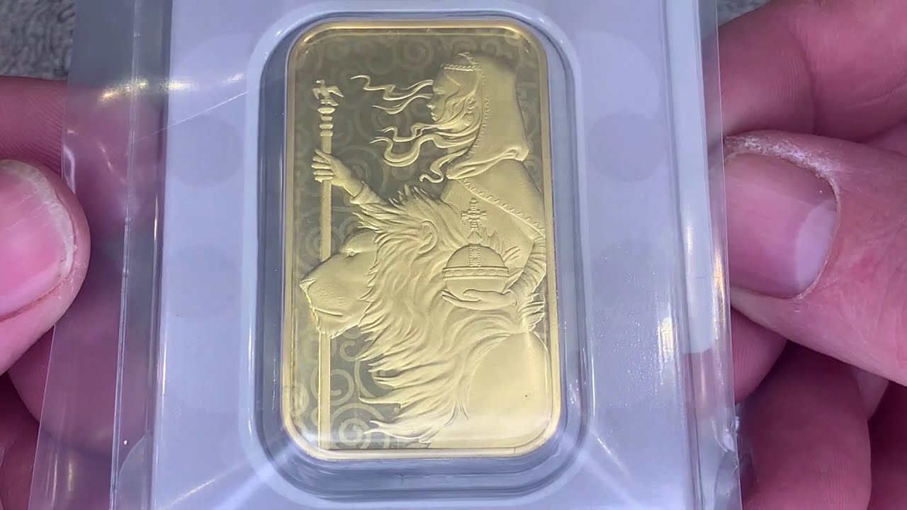 Una and the Lion Bullion bars from the Royal Mint
