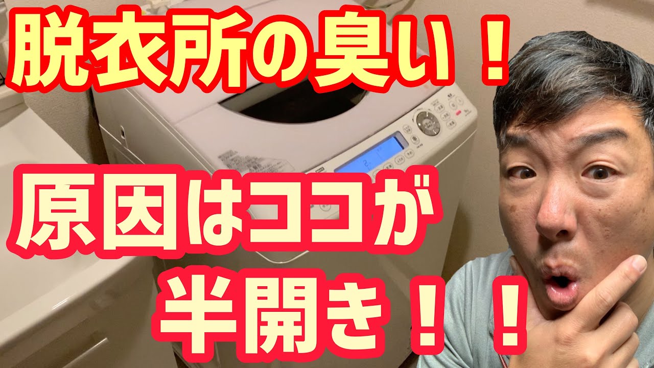 脱衣所がカビ臭い！洗濯機周辺が下水臭い！原因はココだった！【臭いの原因】【排水溝】【洗濯機】【洗濯パン】全て綺麗にします！！