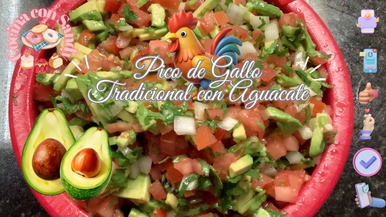Pico de Gallo🐓Traditional with Avocado🥑 Simply Delicious!!!