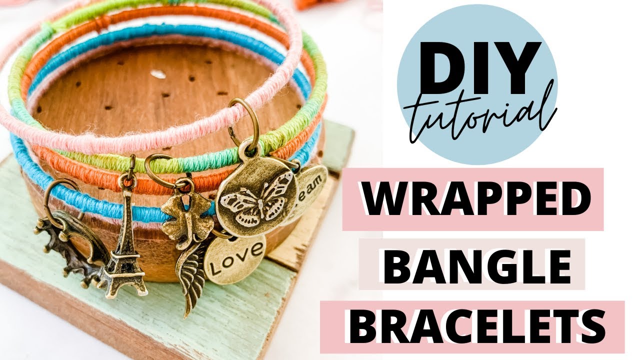 DIY Wrapped Bangle Bracelet with Charms | by Michele Baratta