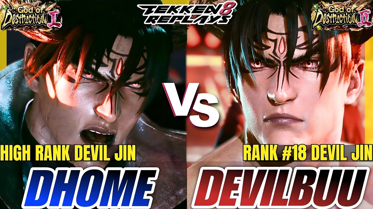 Tekken 8 - Dhome50HBK (Devil Jin) vs Devilbuu (Devil Jin) - Epic Ranked Match