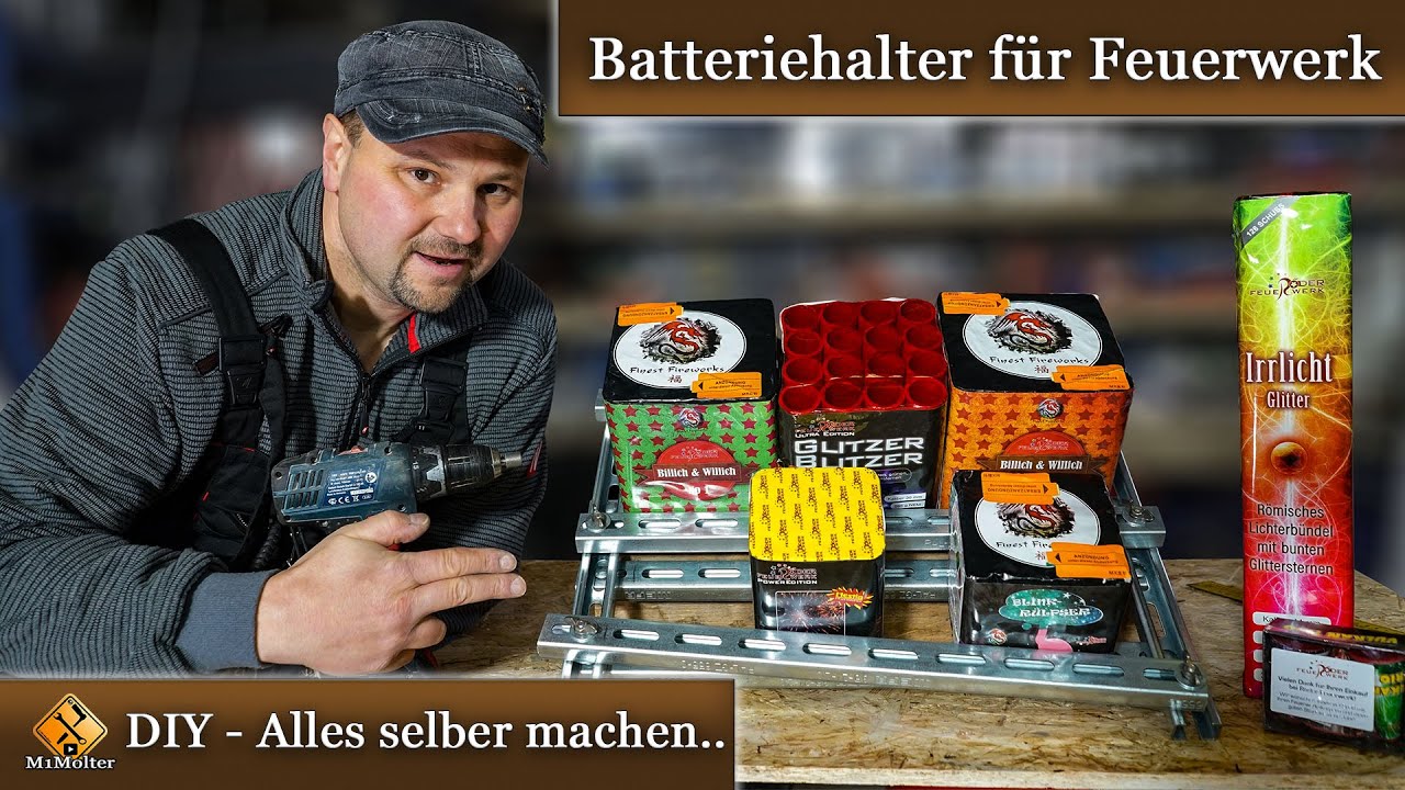 Abschussvorrichtung für Feuerwerksbatterien selber bauen.