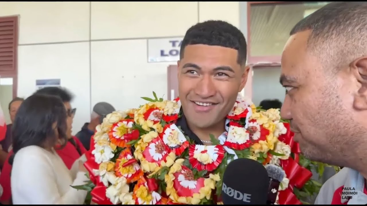 ❤️ Welcome Home Mate Ma'a Tonga Rugby League 🇹🇴Tonga XIII arriving in the Kingdom of Tonga 🇹🇴