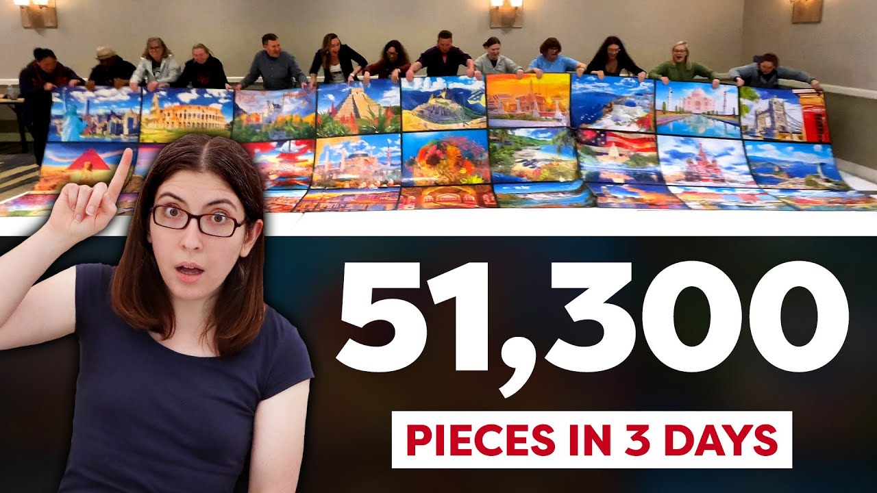 We‘re the fastest puzzlers in the country. And we tried the biggest puzzle in the world.