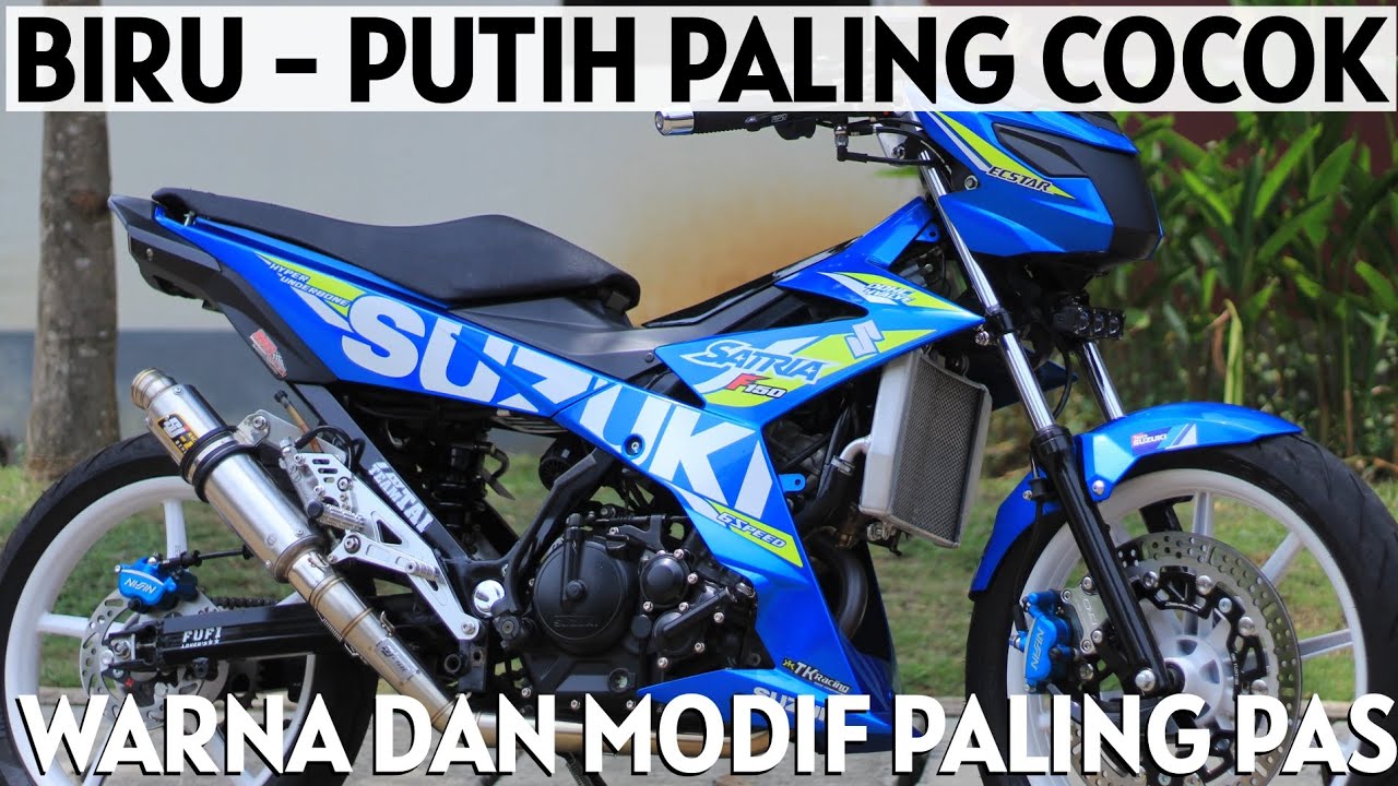KEREN SEKALI WARNA ORIGINAL SUZUKI COCOK KONSEP MODIFNYA SATRIA Fi150