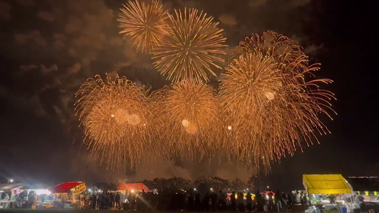 土浦の花火2025 ワイドスターマイン 土浦花火づくし #花火大会 #スターマイン #fireworks 