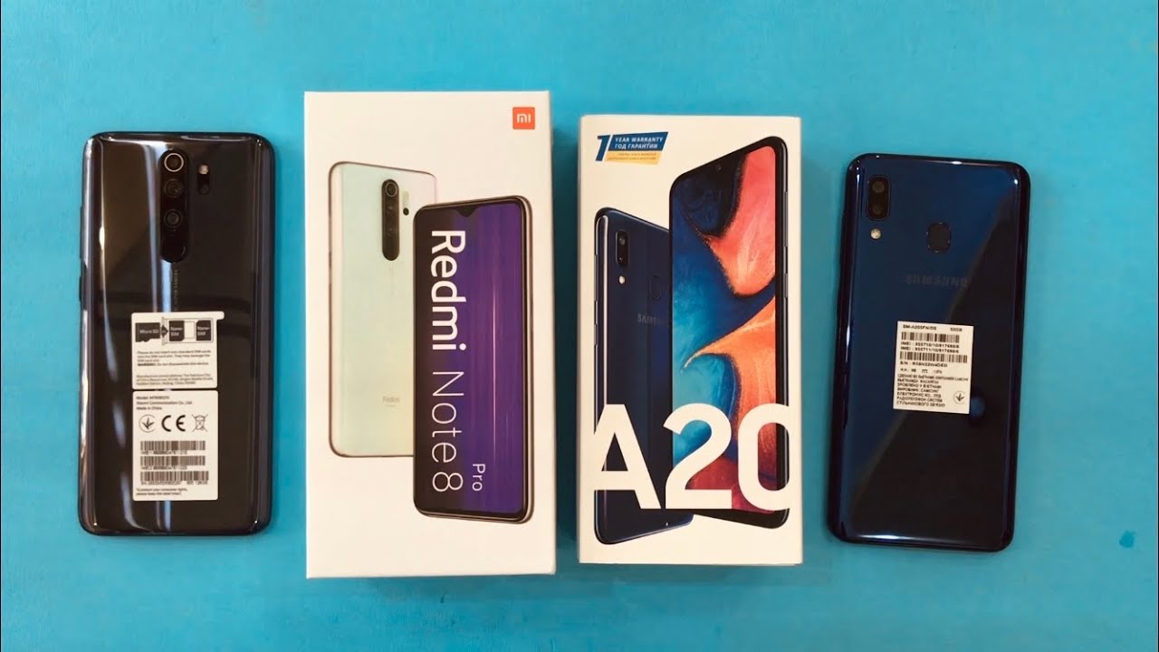 Samsung Galaxy A20 vs Xiaomi Redmi Note 8 Pro