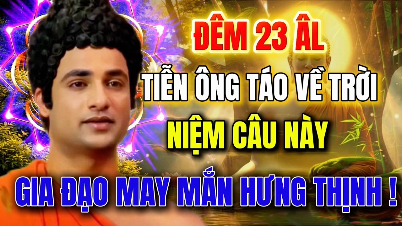 ĐÊM 23 THÁNG CHẠP TIỄN ÔNG TÁO VỀ TRỜI, 1 CÂU NIỆM NÀY GIA ĐẠO MAY MẮN HƯNG THỊNH