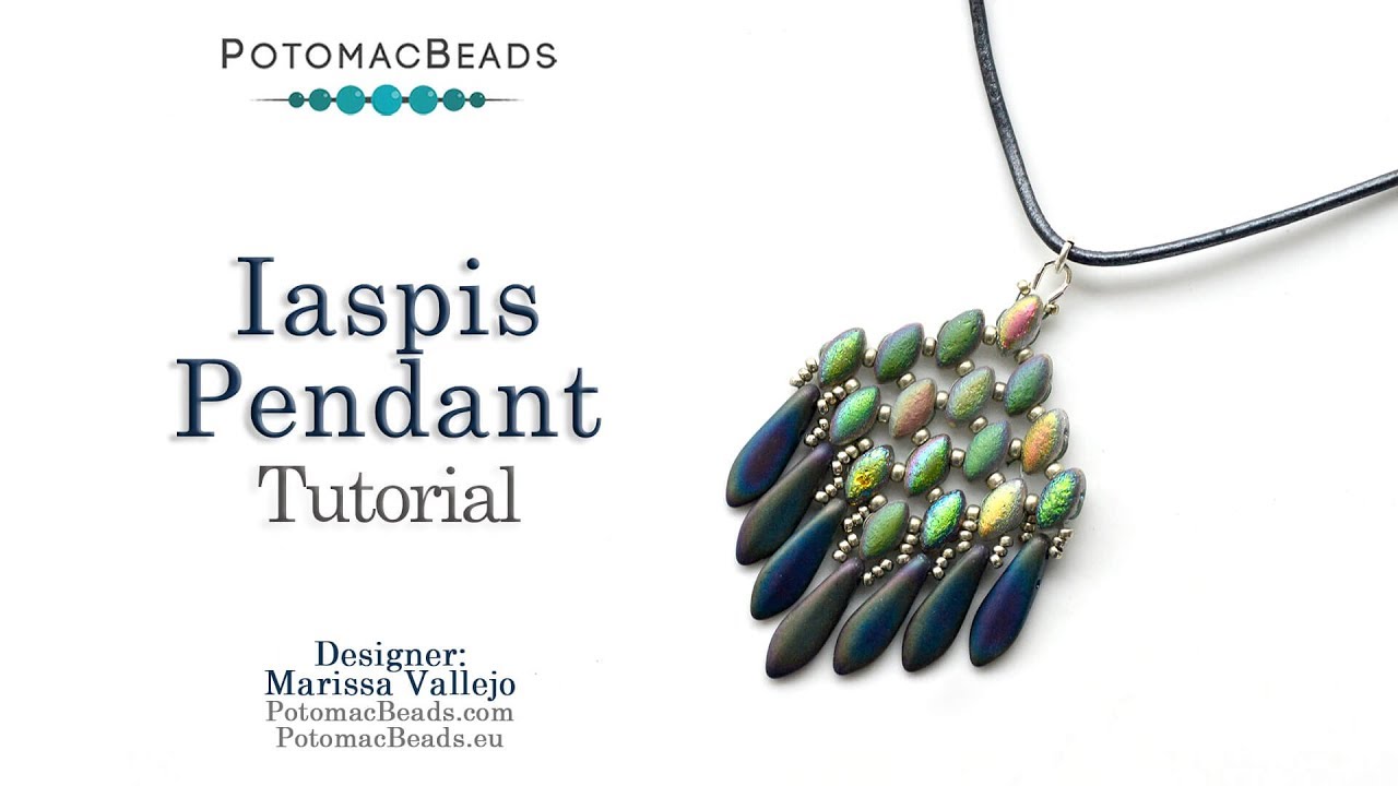 Iaspis Pendant - DIY Jewelry Making Tutorial by PotomacBeads
