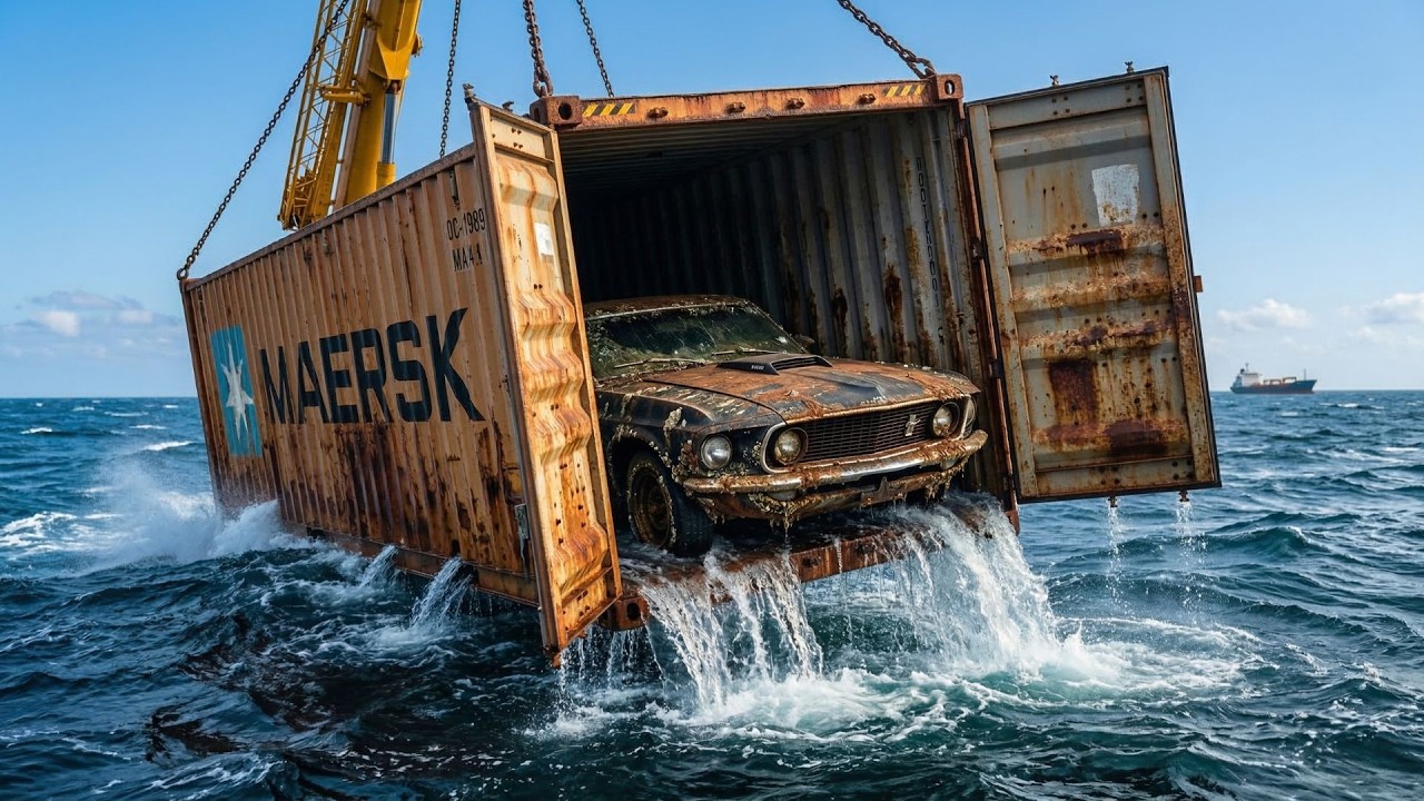 ASMR Car Restoration | Abandoned 1969 Ford Mustang Mach 1 Found in Ocean Container – Full Rebuild