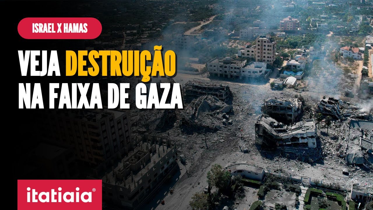 FAIXA DE GAZA EM ESCOMBROS NO 15º DIA DE GUERRA ENTRE ISRAEL E HAMAS