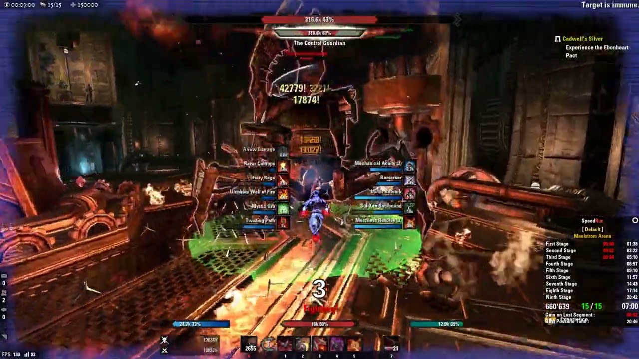 ESO: Veteran Maelstrom Arena - Nightblade World Record - 623.432 Score - Full Run (High Isle)
