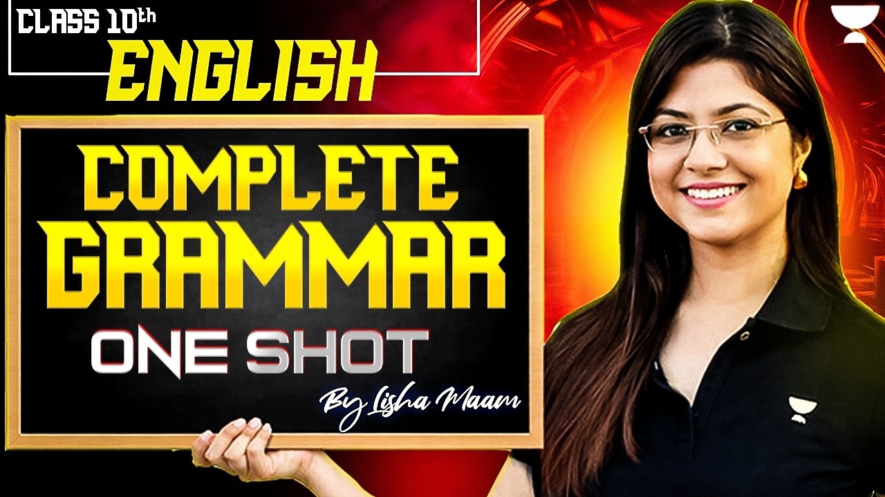 Class 10 English Grammar One Shot | CBSE Board Exam 2026 Preparation | Lisha Ma'am