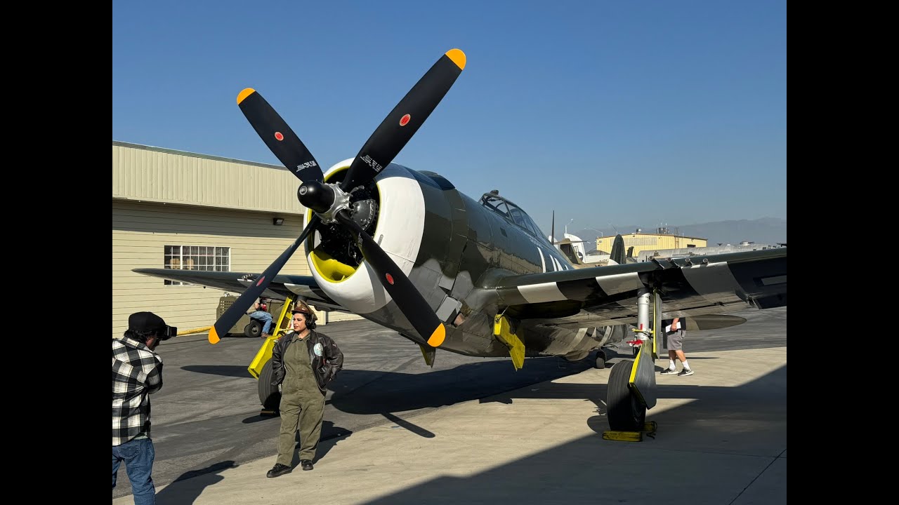 P-47 Thunderbolt Startup, Taxi, and Flight Demo at Planes of Fame