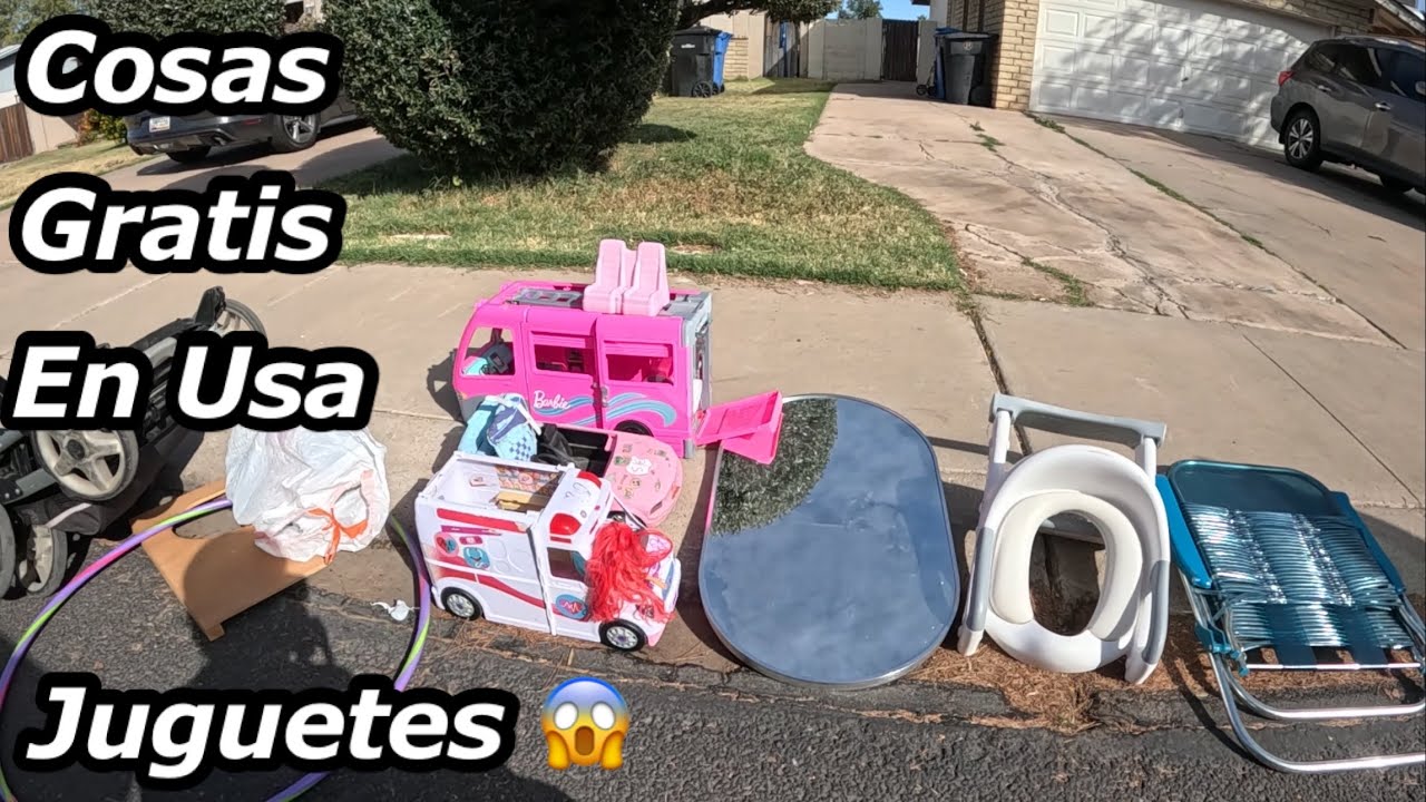 Lo que tiran en USA😱JUGUETES Y MUEBLES FIERRO VIEJO GRATIS🤑