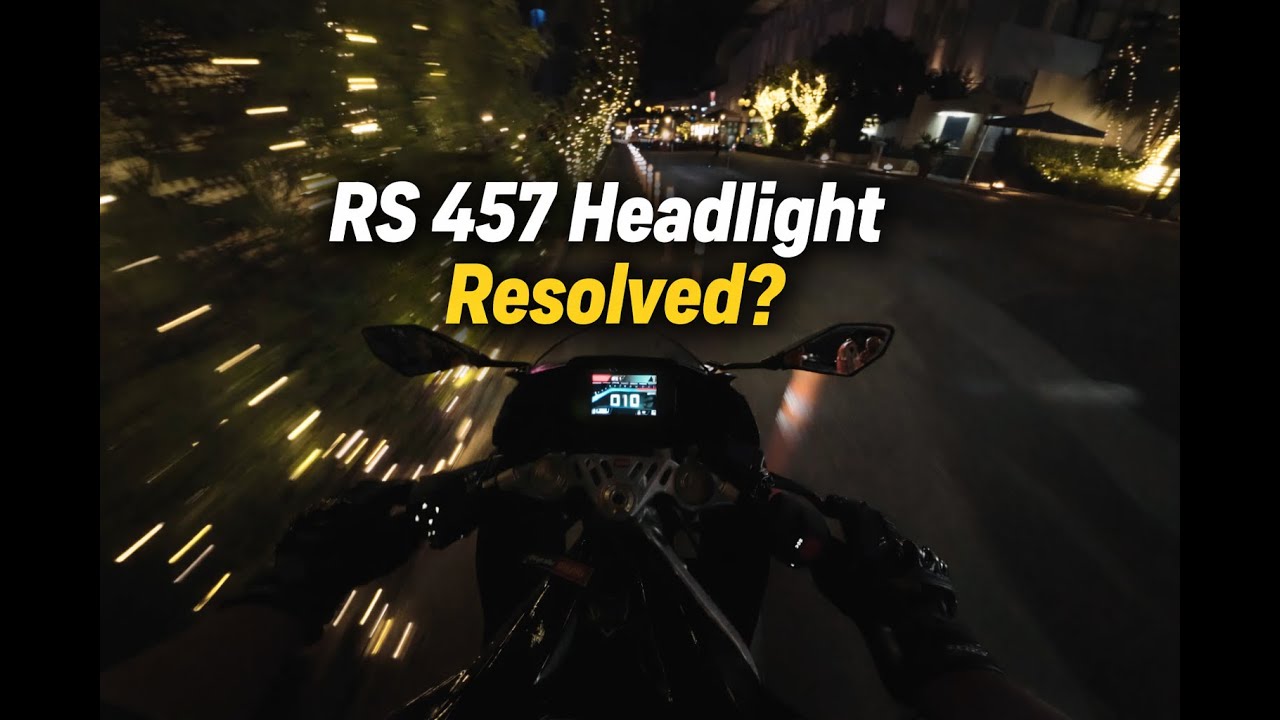 Aprilia RS 457 2025 года – Проблемы при первом техническом обслуживании: Неисправность фары | Час...