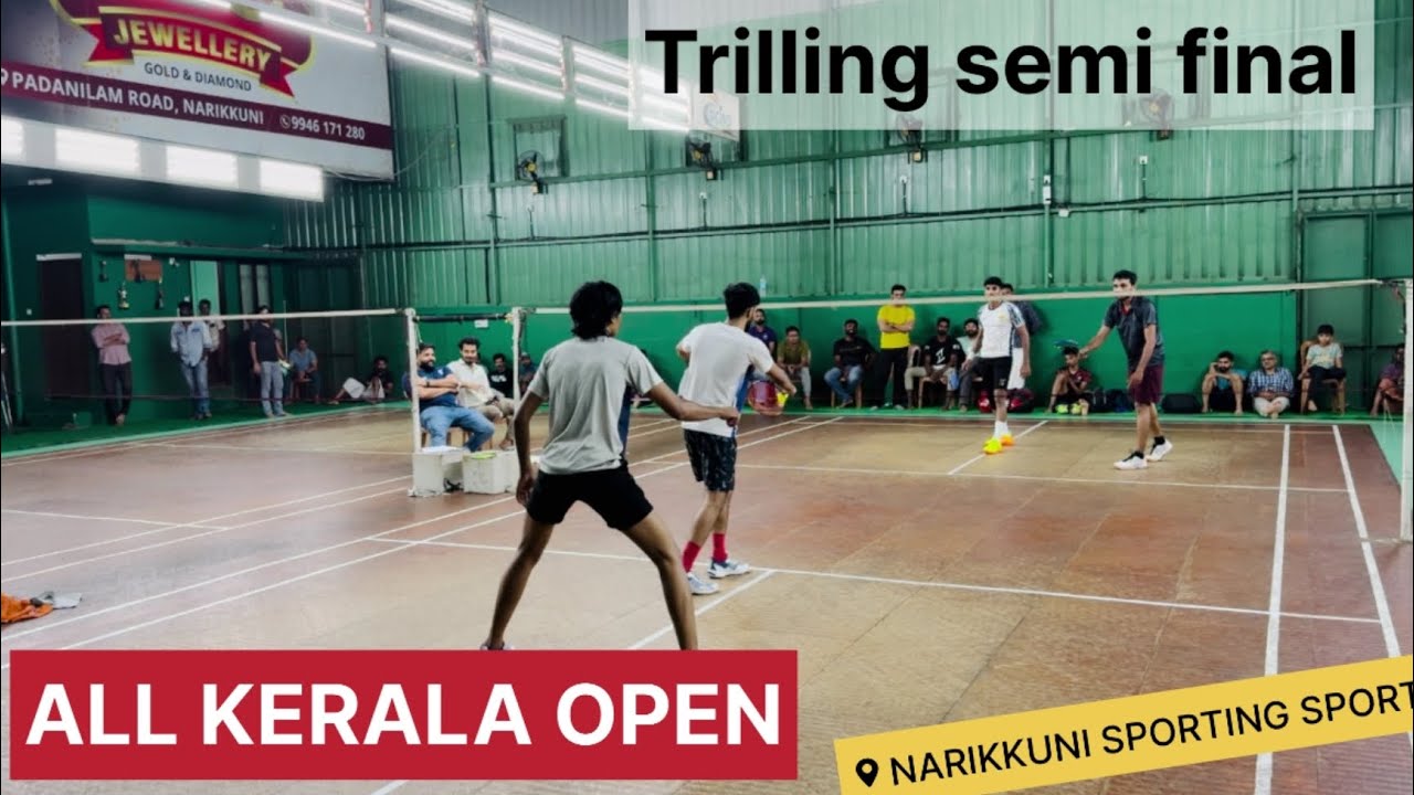 AMBILI & ARUN VS SHYAMIL & ABHIRAM | ALL KERALA OPEN | NARIKKUNI INDOOR