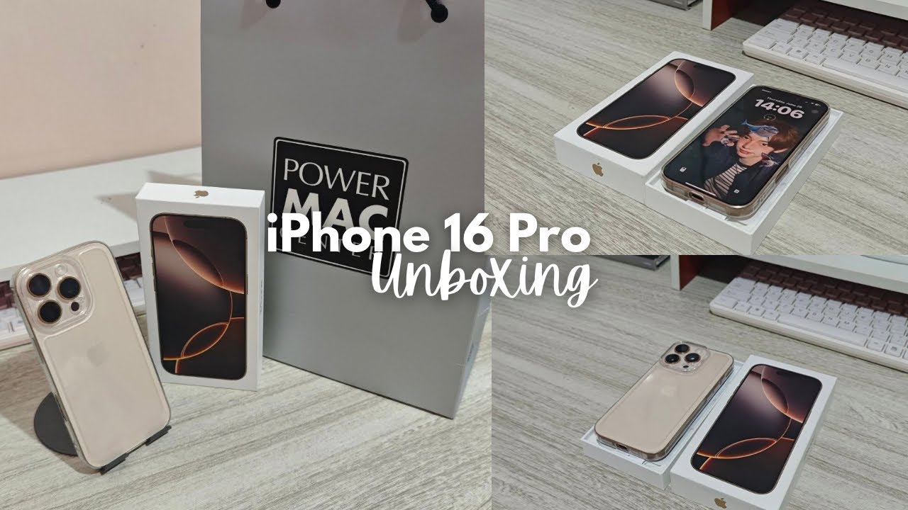 unboxing the iphone 16 pro! | shopping, first look & reactions