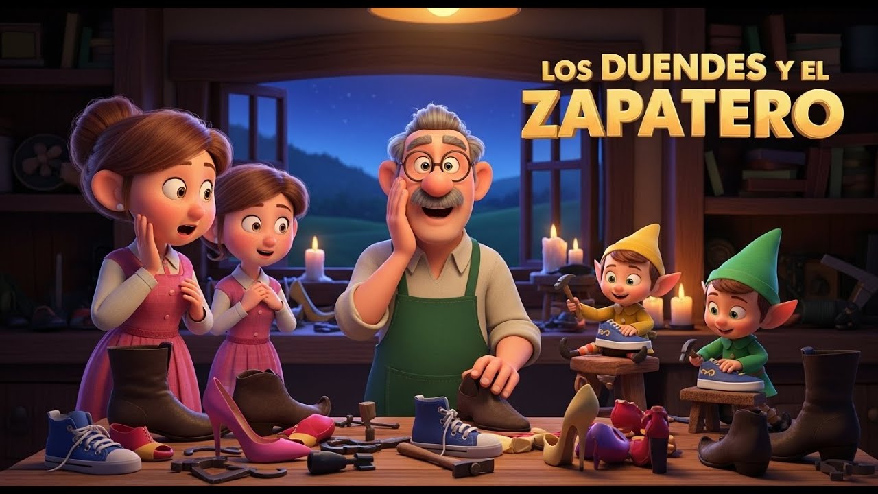 Los Duendes y el Zapatero | Historia de Magia y Gratitud | Cuento Clásico de los Hermanos Grimm