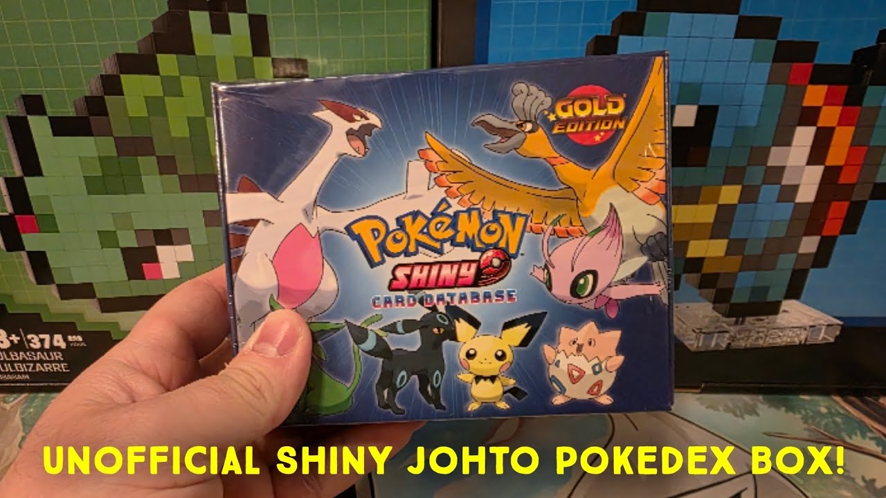 Opening an UNOFFICIAL Pokemon Johto SHINY card database box! ✨️✨️