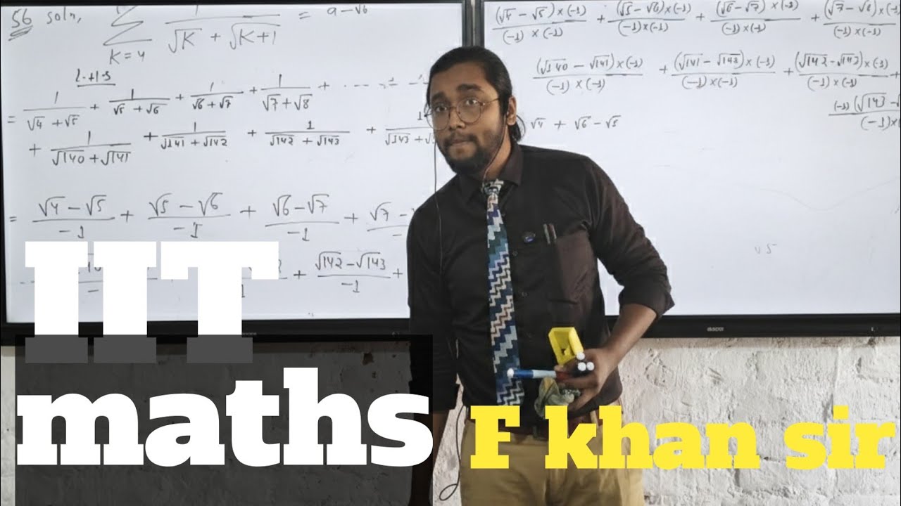 IIT foundation maths problem #F khan sir 