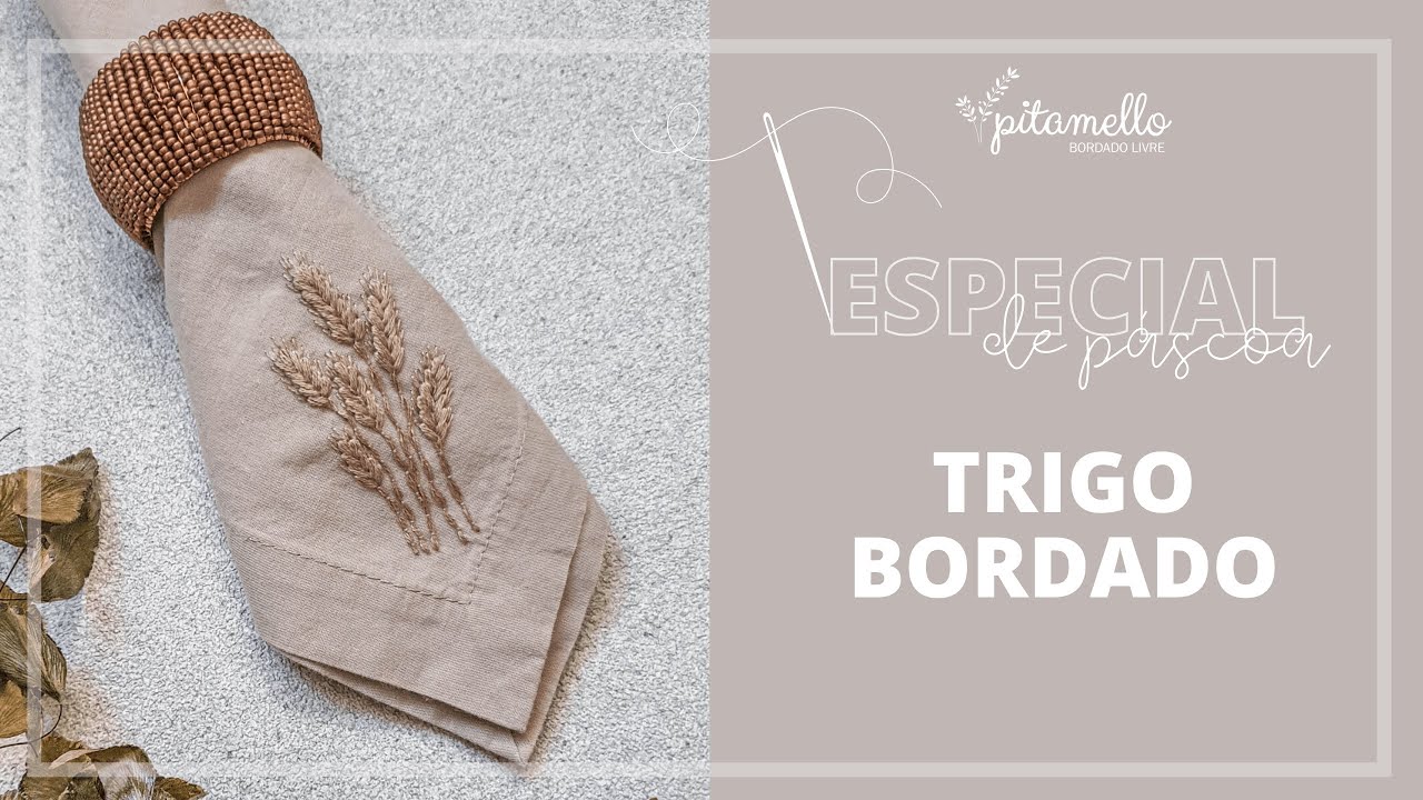 Como Bordar um Guardanapo Para a Páscoa 🌾