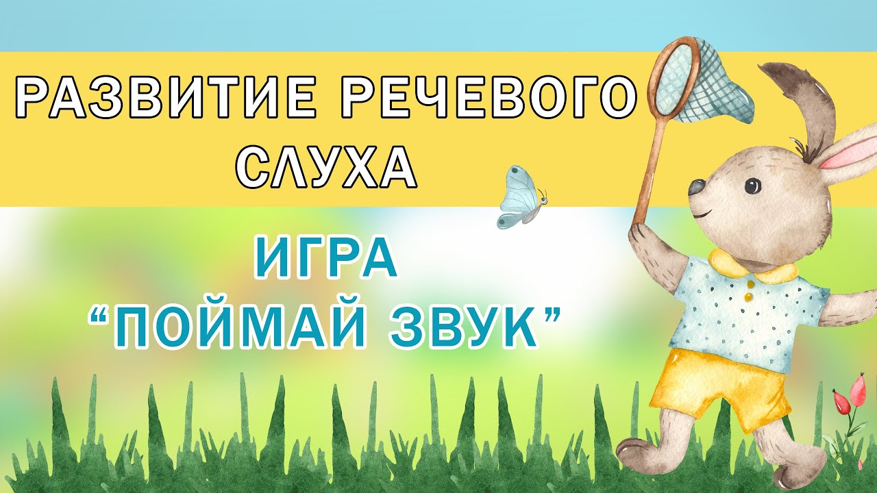 Развитие фонематического слуха детей 3-5 лет | Игра 