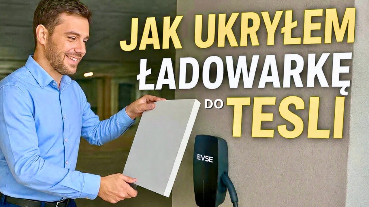 Jak ukryłem ładowarkę do Tesli w pracy? Czym ładuję?