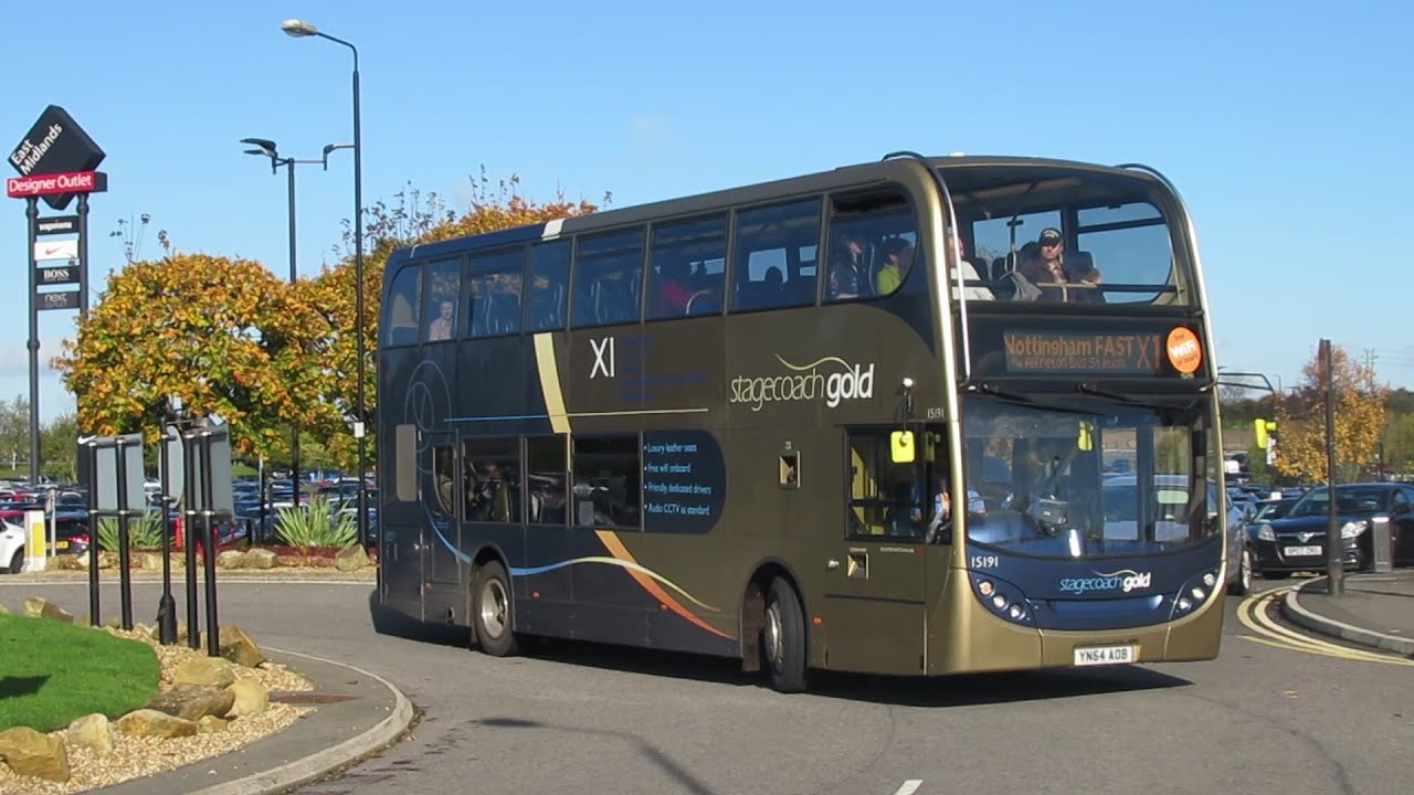 **First Day** Stagecoach Gold X1 Nottingham - East Midlands Designer Outlet - Chesterfield**