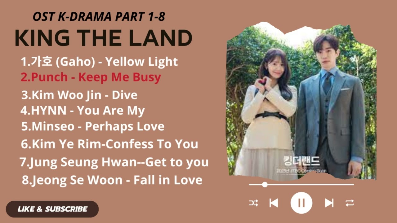 [FULL Part 1 - 8] KING THE LAND OST / 킹더랜드 OST | KDRAMA 2023| Playlist