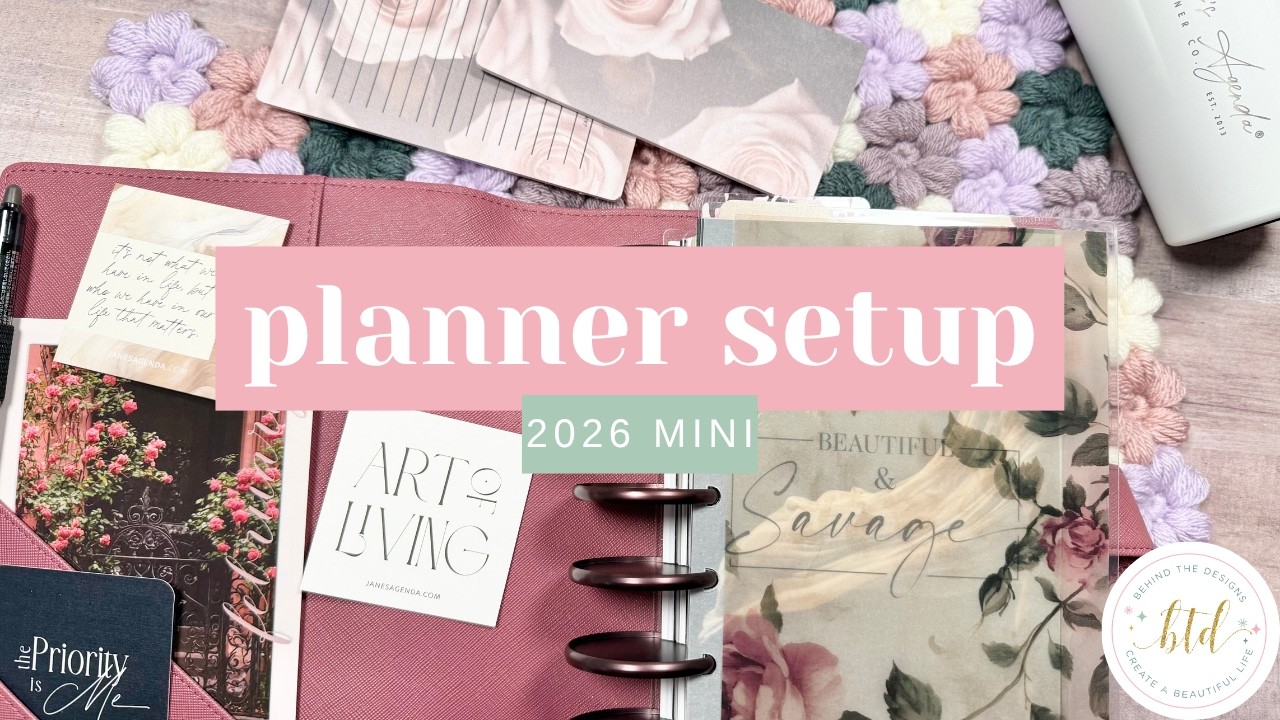 Health, Wellness & Personal Growth Mini Discbound Planner Setup | Jane's Agenda