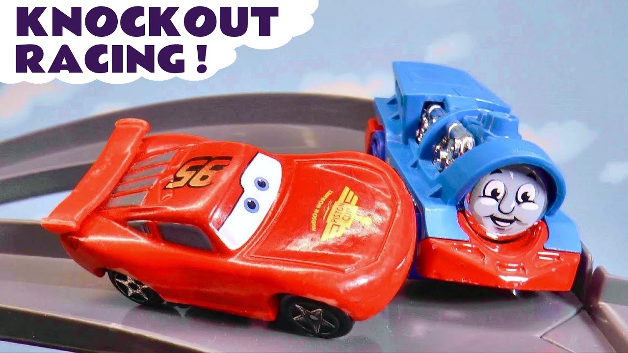 Funlings Cars Knockout Racing with Toy Car Characters