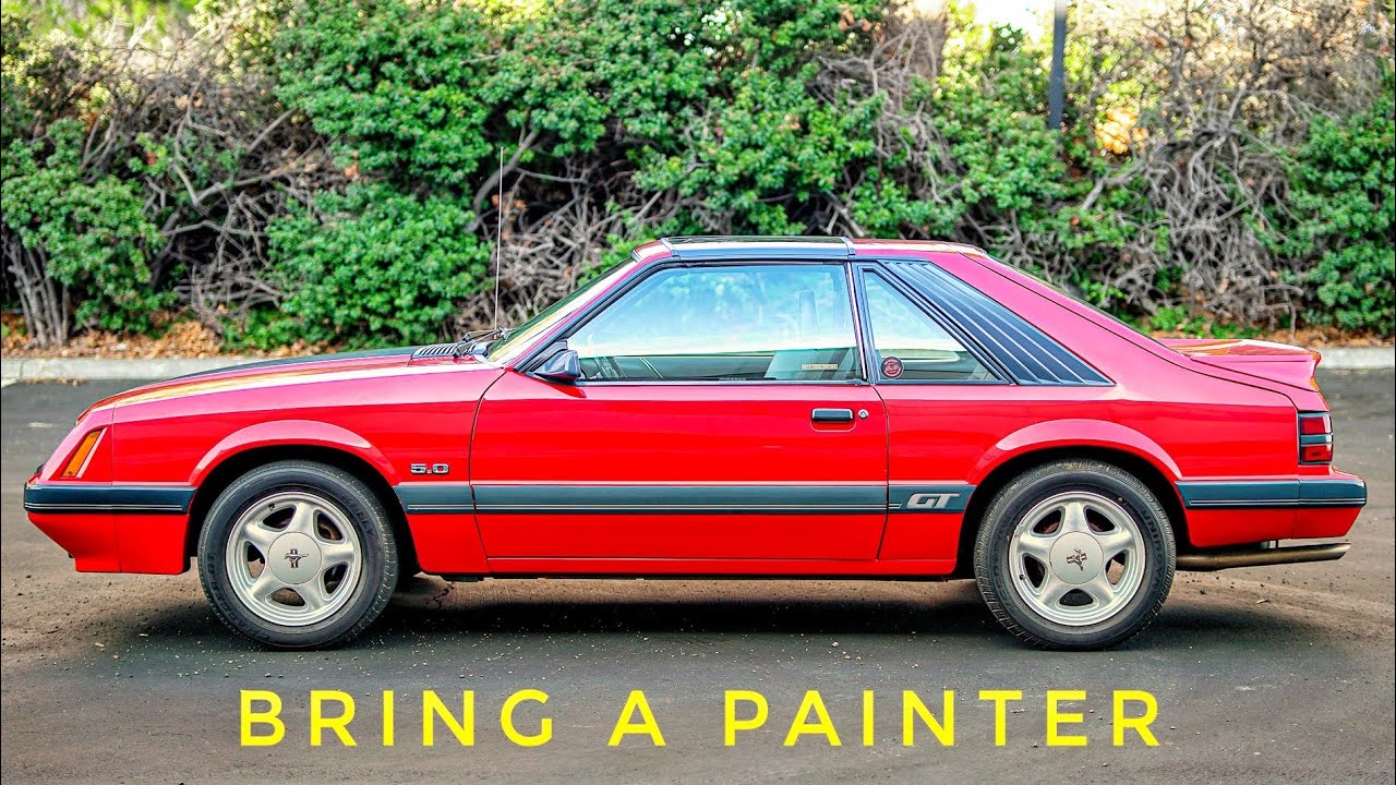 Чего только не покажут на аукционах! Foxbody Mustang T-Top 1985 года