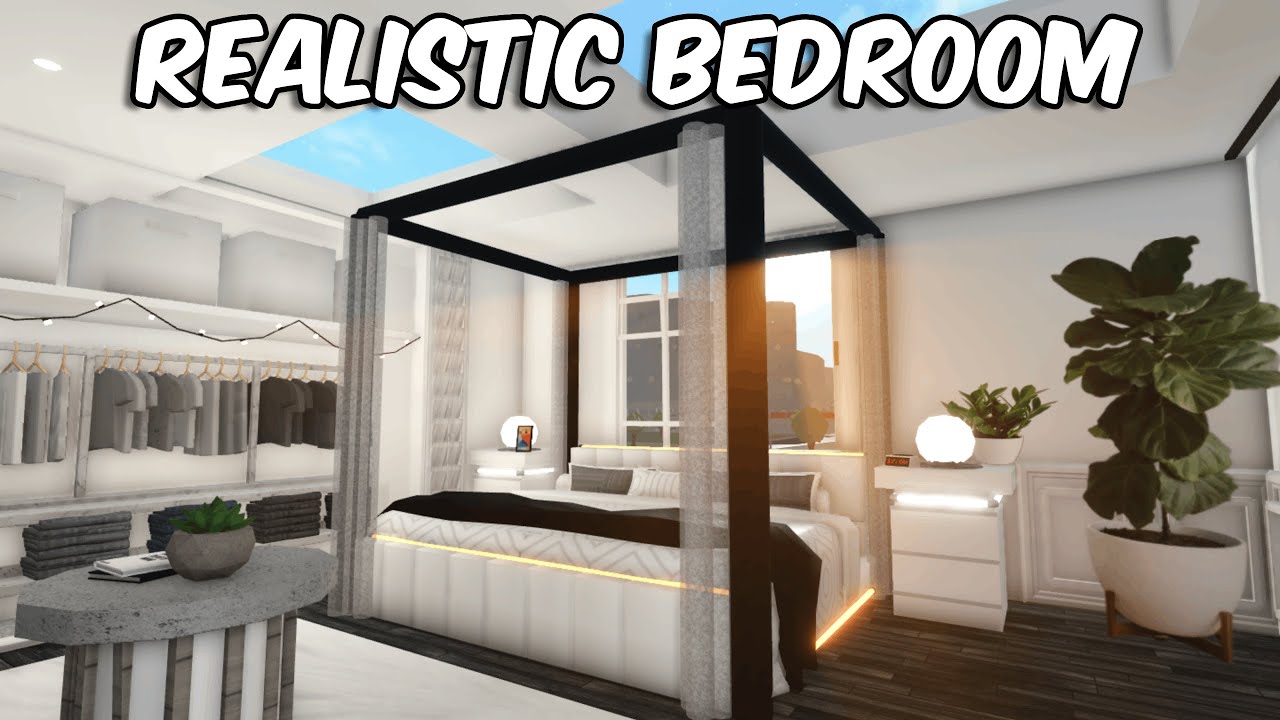 Using BUILD HACKS to Build my BEDROOM in BLOXBURG