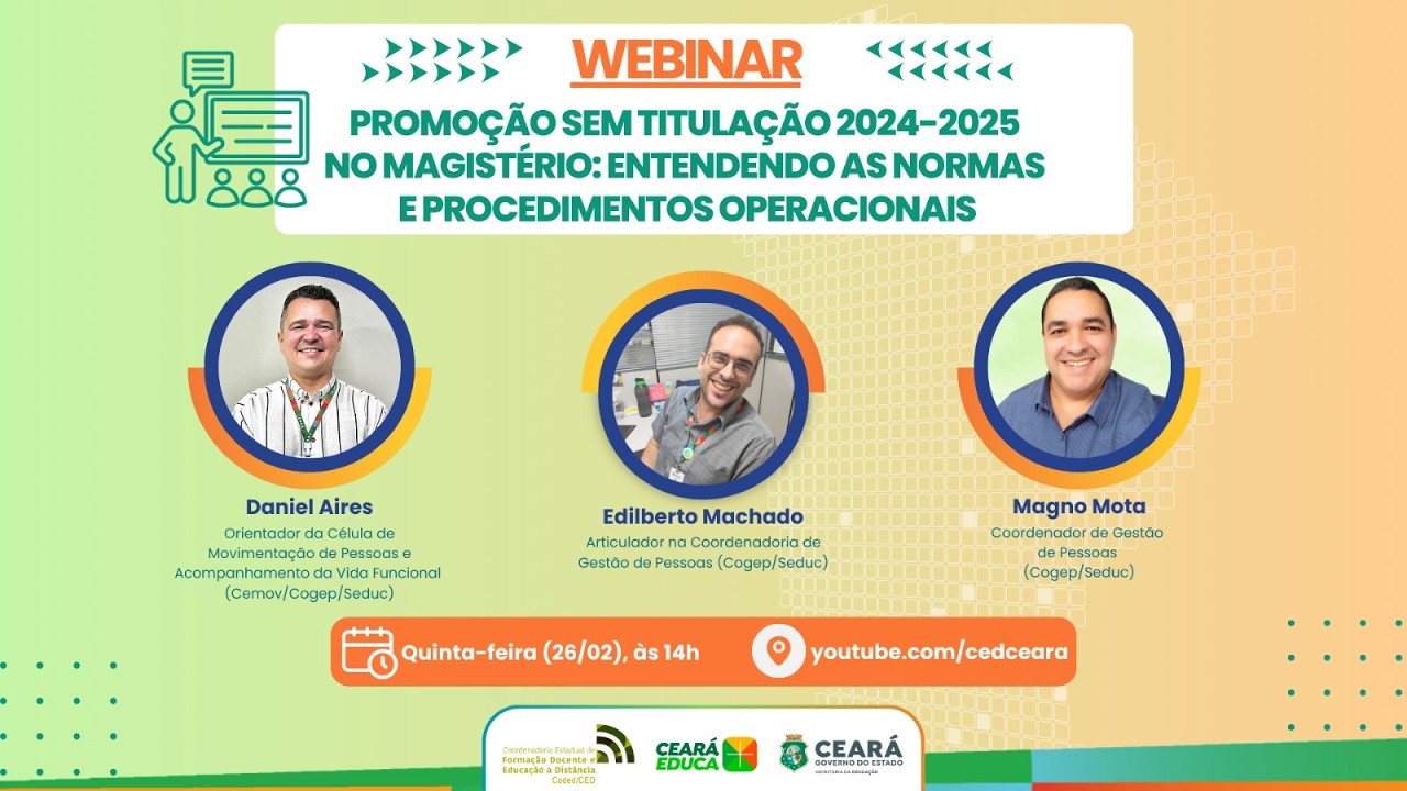 Webinar: Promoção Sem Titulação 2024-2025 no Magistério