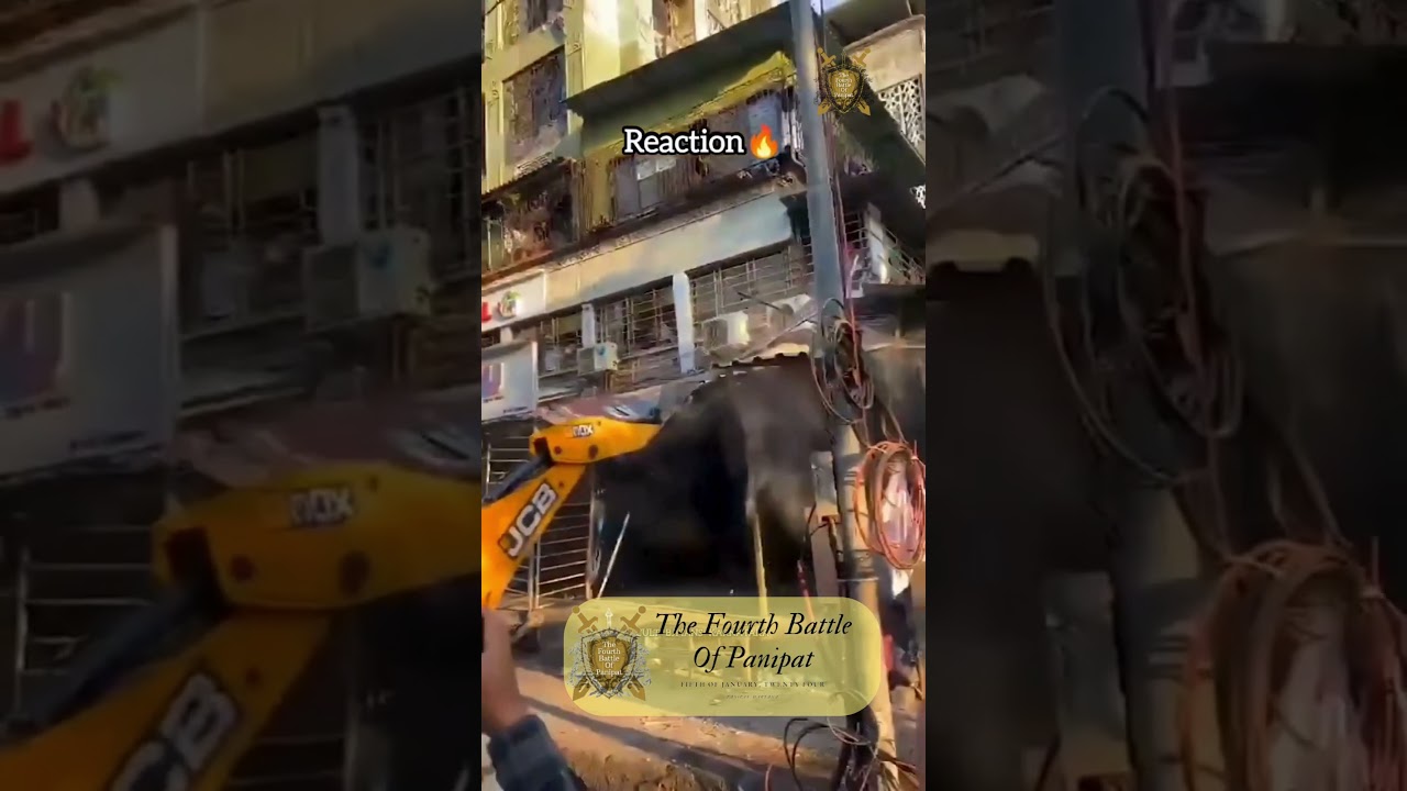 JCB Treatment at Mira Road, Mumbai🔥 | Bulldozer Action In Mumbai's Mira Road #MiraRoad #rammandir