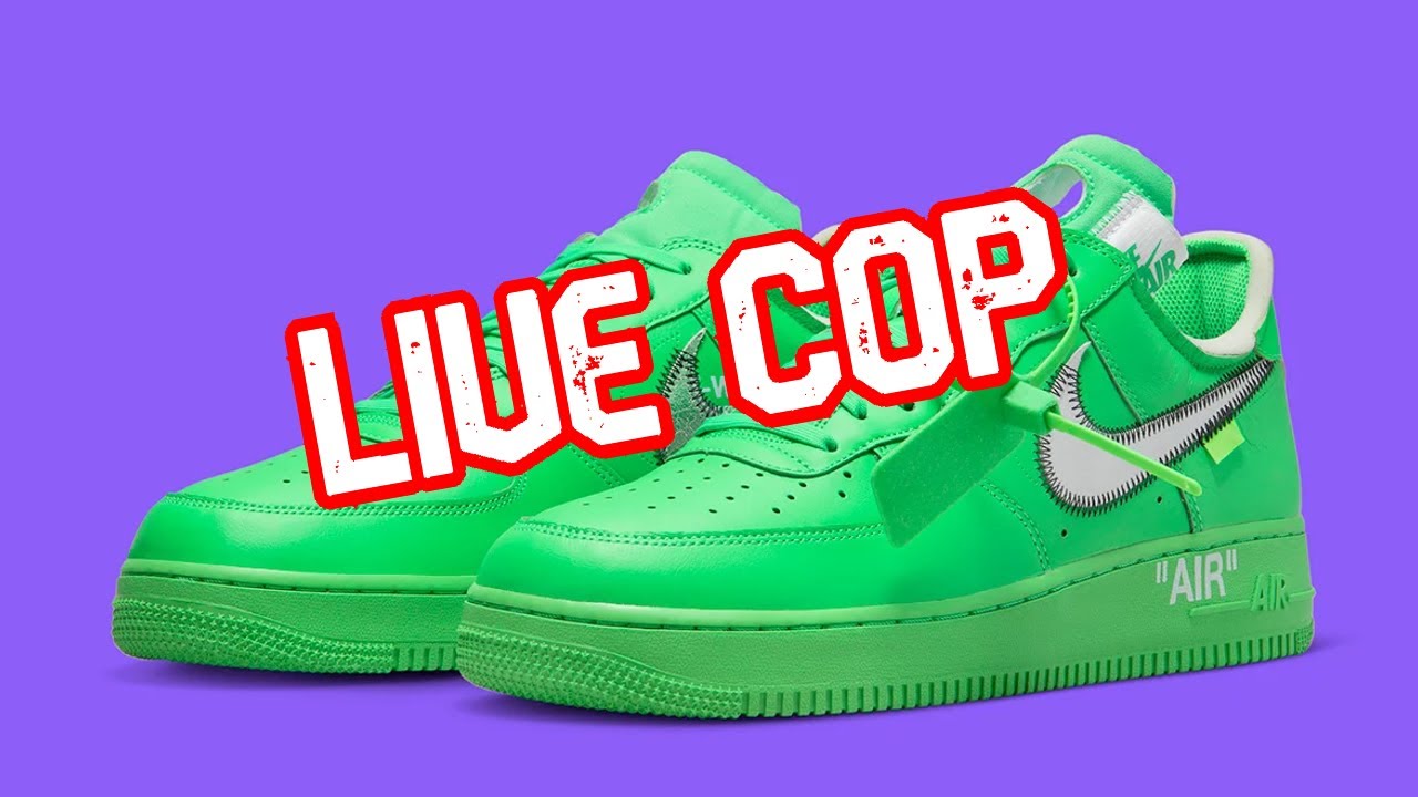OFF WHITE x AF1 GREEN SPARK [LIVE COP]