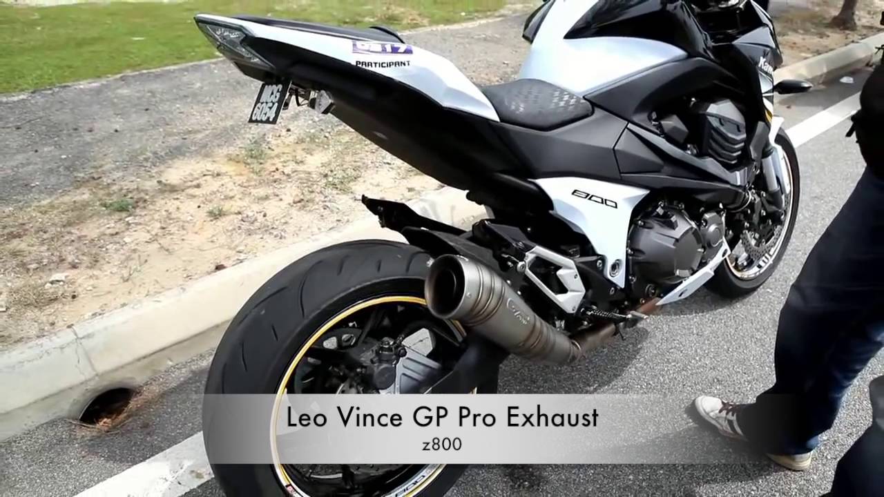 Exhaust sound comparison for Kawasaki Z800