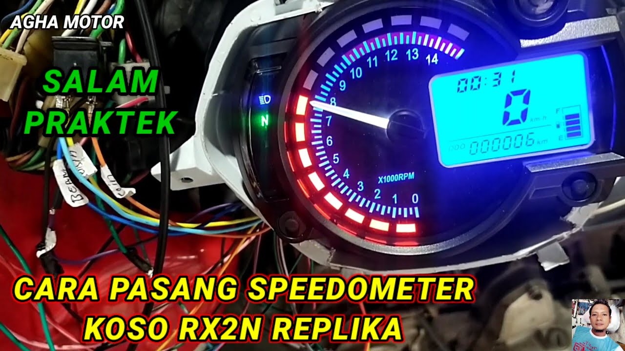 cara pasang speedometer koso rx2n replika