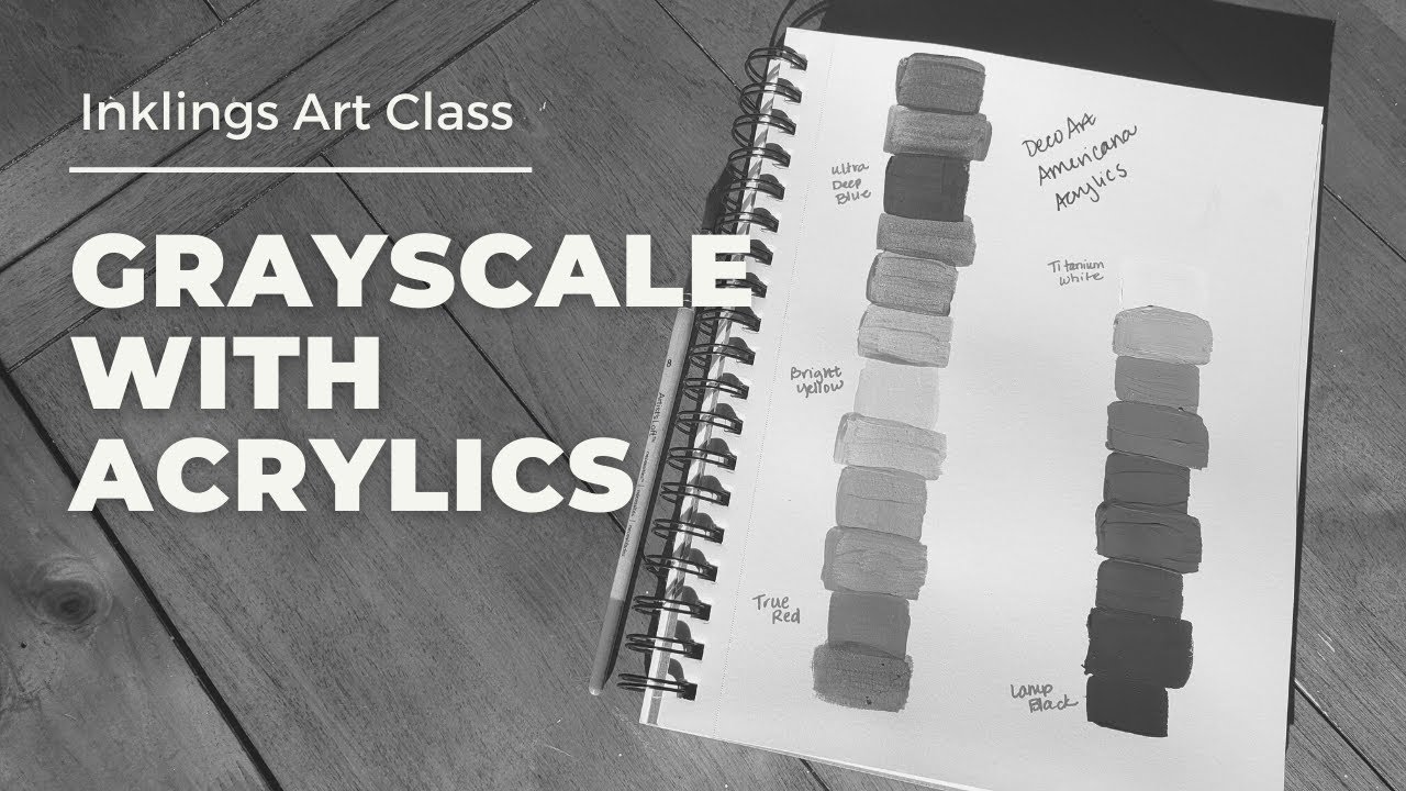 Beginner Basics - Painting a Grayscale with Acrylic Paints