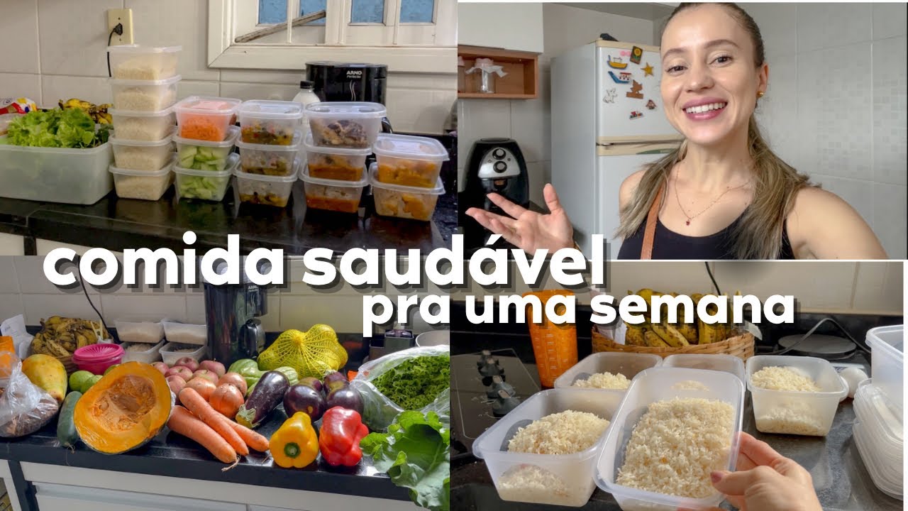 FAZENDO COMIDA PRA SEMANA TODA | alimentação saudável e prática