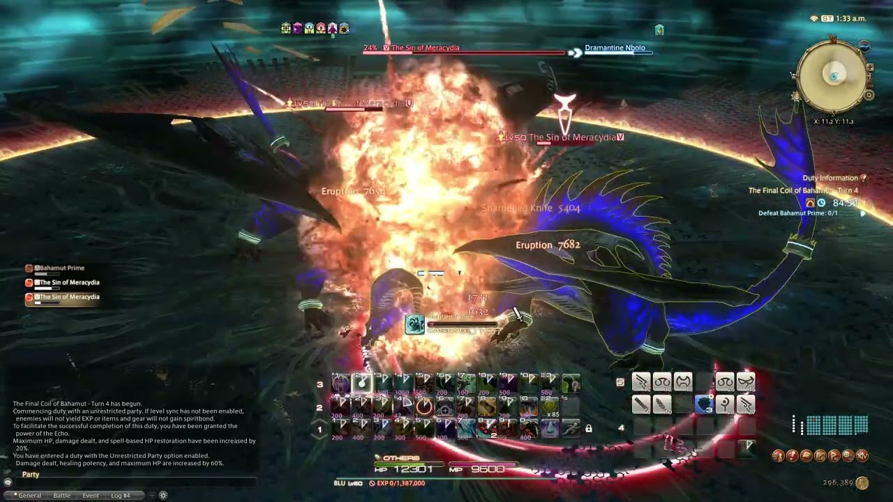 FF14 - Bahamut Prime (Solo Blue Mage lvl 60 patch6.1)