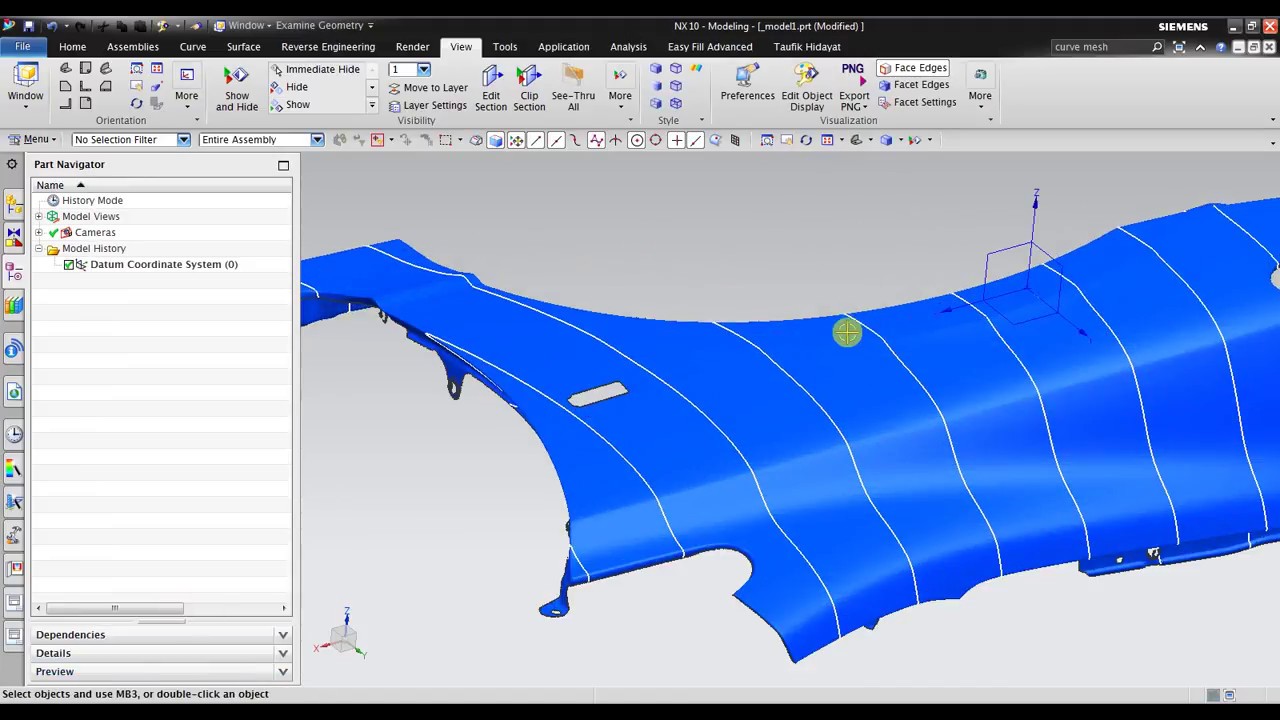 NX Reverse Engineering - Section Curve Analysis