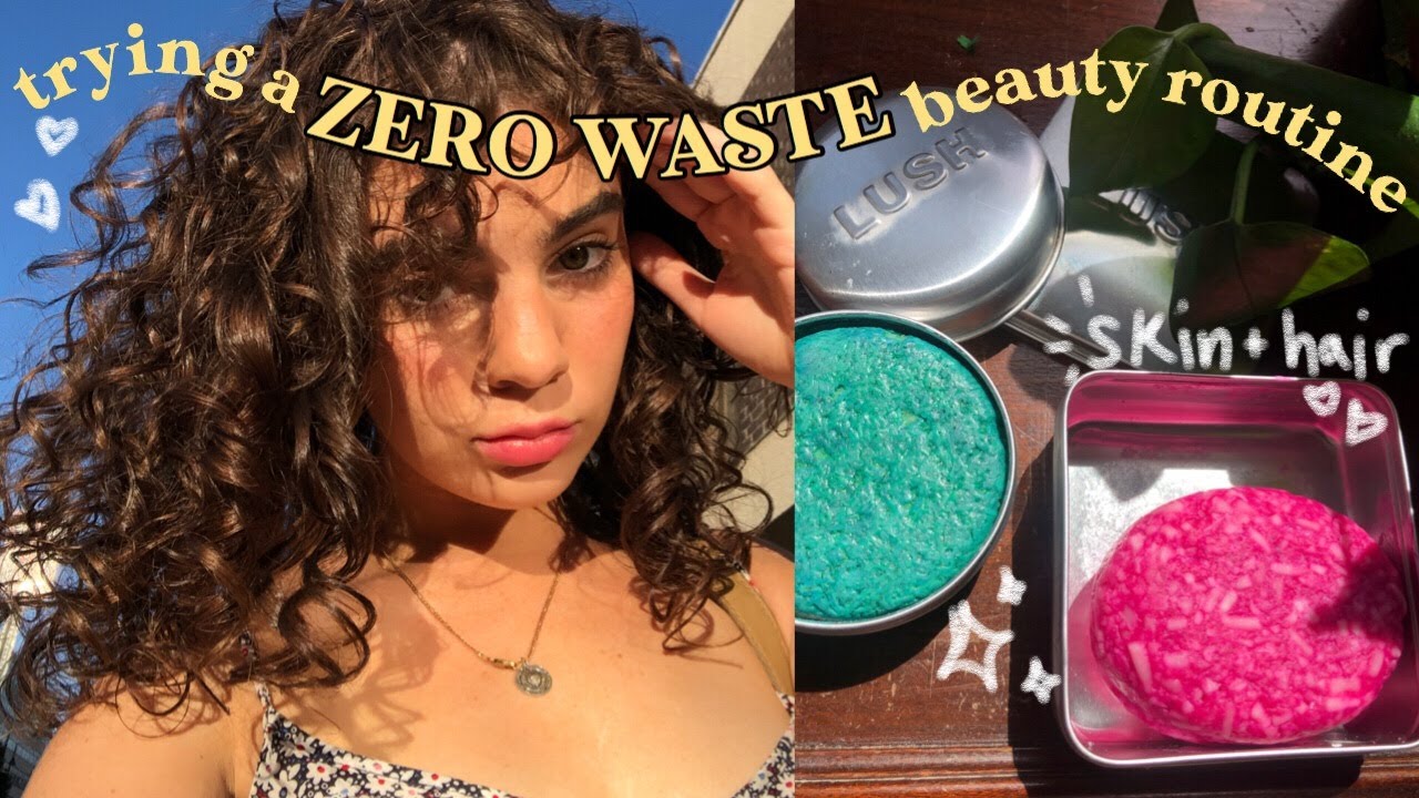 I tried a ZERO WASTE beauty routine and here's what happened | LUSH naked products REVIEW!