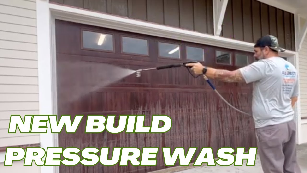 Final Details: Pressure Washing a New Construction Home