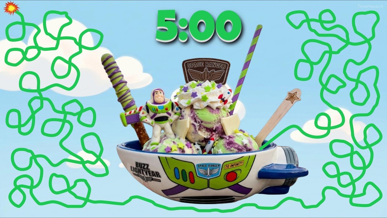 5 Minute Ice Cream Timer Bomb | Buzz Lightyear Ice Cream Countdown🍦⏱️