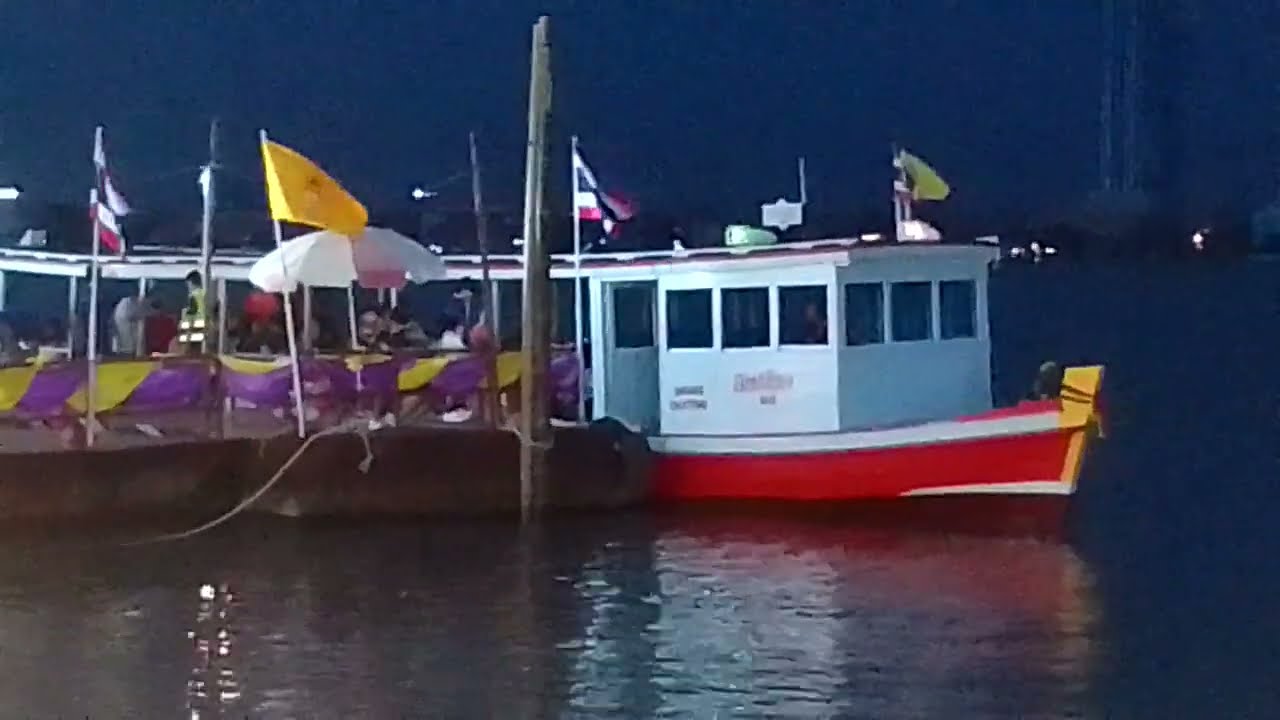 Phra Samut Chedi Ferry boat (part 1) บรรยากาศงานนมัสการพระสมุทรเจดีย์ 2566 เรือข้ามฟาก