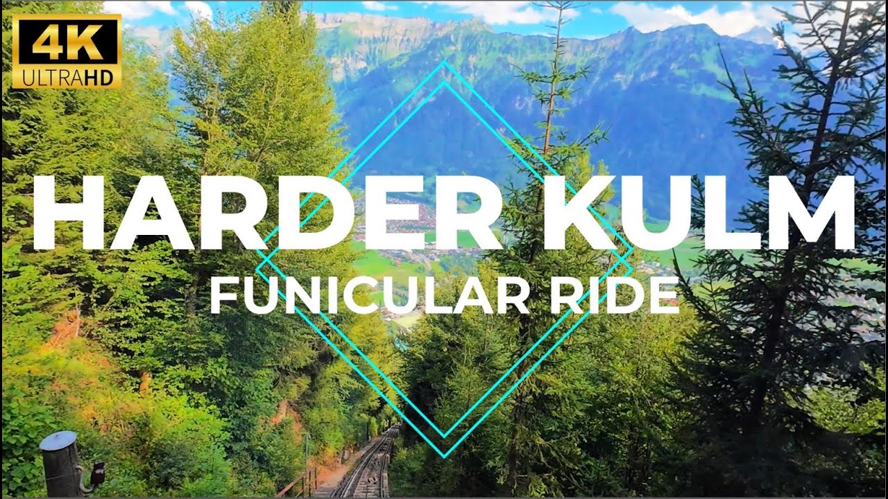 Harder Kulm Funicular: Epic Ride to the Top &ndash; Watch the Full Journey! 4K 30fps 🇨🇭