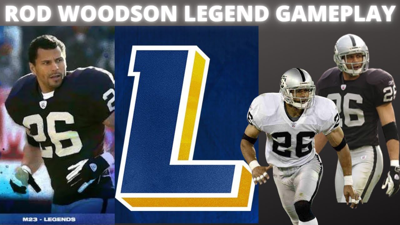 MADDEN 23 LEGEND ROD WOODSON GAMEPLAY RAIDERS THEME TEAM