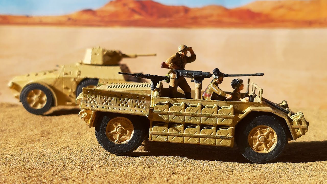 Soldatini 1/72 dipinti - Pattuglie italiane nel deserto - Tunisia 1943 WW2 - Scala 1/72